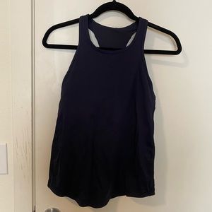 Lululemon tech pocket racer back tank size 8 navy